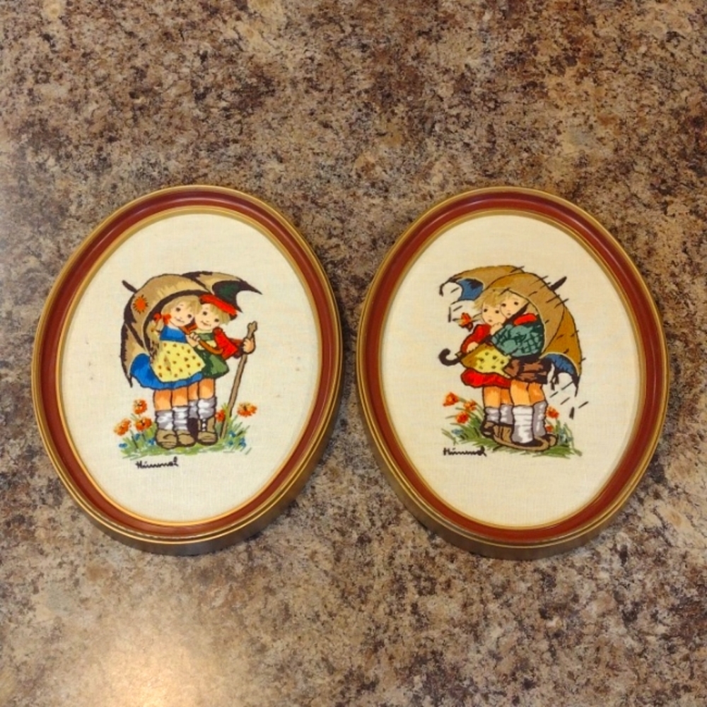 Hummel embroidery set kids with umbrellas